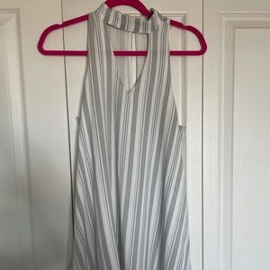 Striped mini shift dress